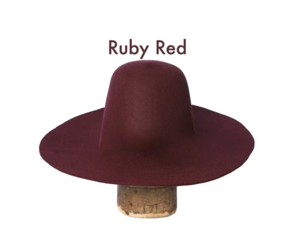 Ruby Red Felt Hat